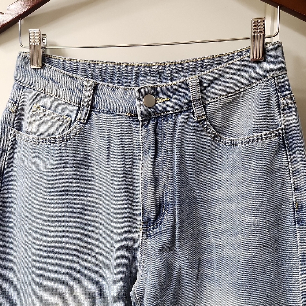 Women's Light Blue Flare Jeans - Picture 2 of 6